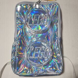 Lego brick holographic backpack